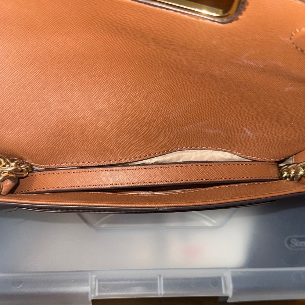 Calvin Klein Black and Gold Monogram Clutch - Picture 4 of 13